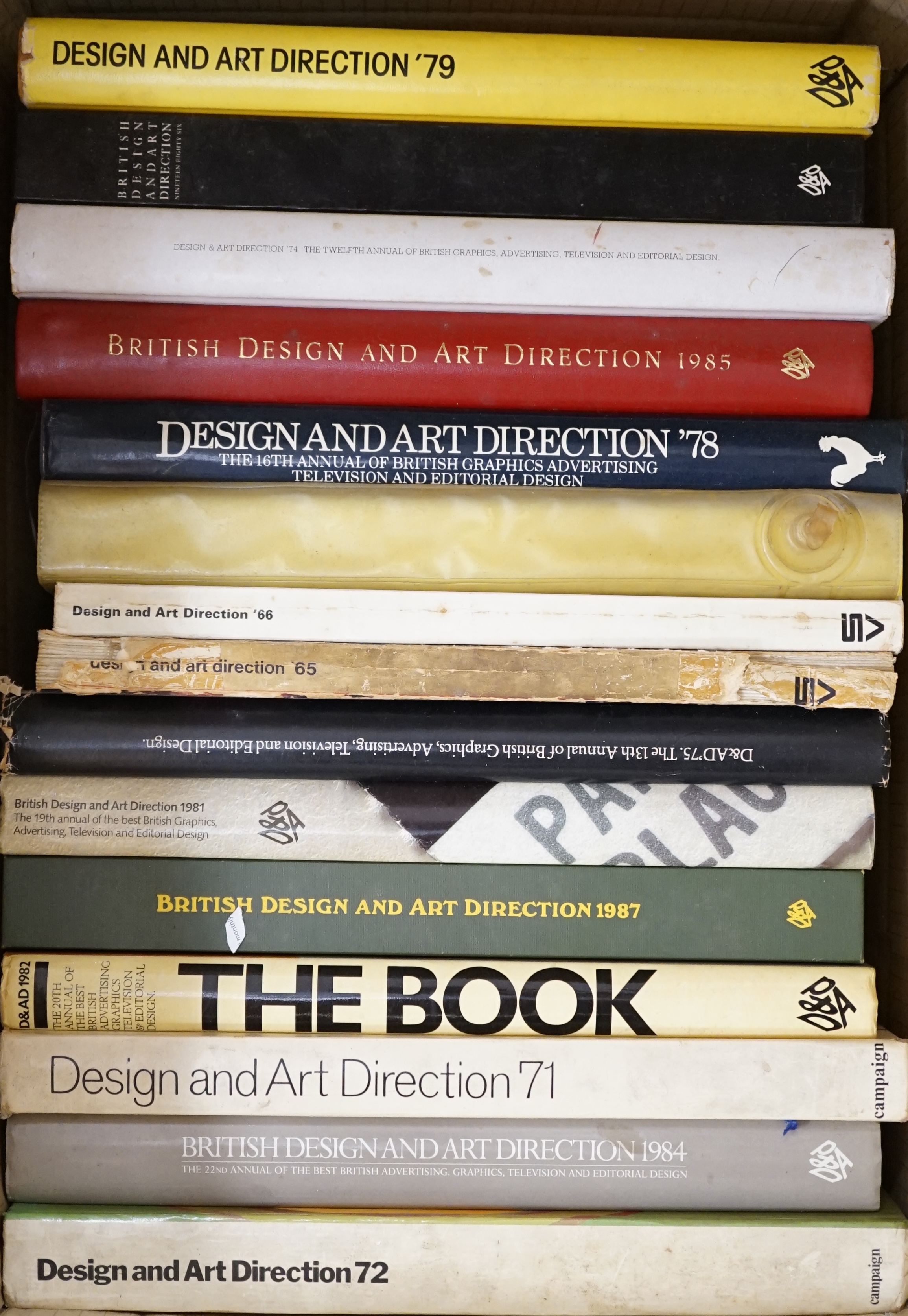 ° ° British Design and Art Direction Annuals, 15 various (1965-87); Art Directors Annual (4