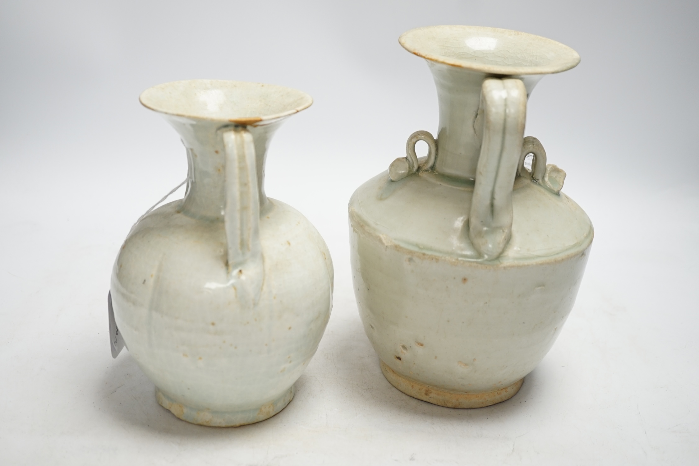 Two Chinese qingbai ewers, Song dynasty, one has Oxford thermoluminescence certificate, tallest - Image 5 of 5