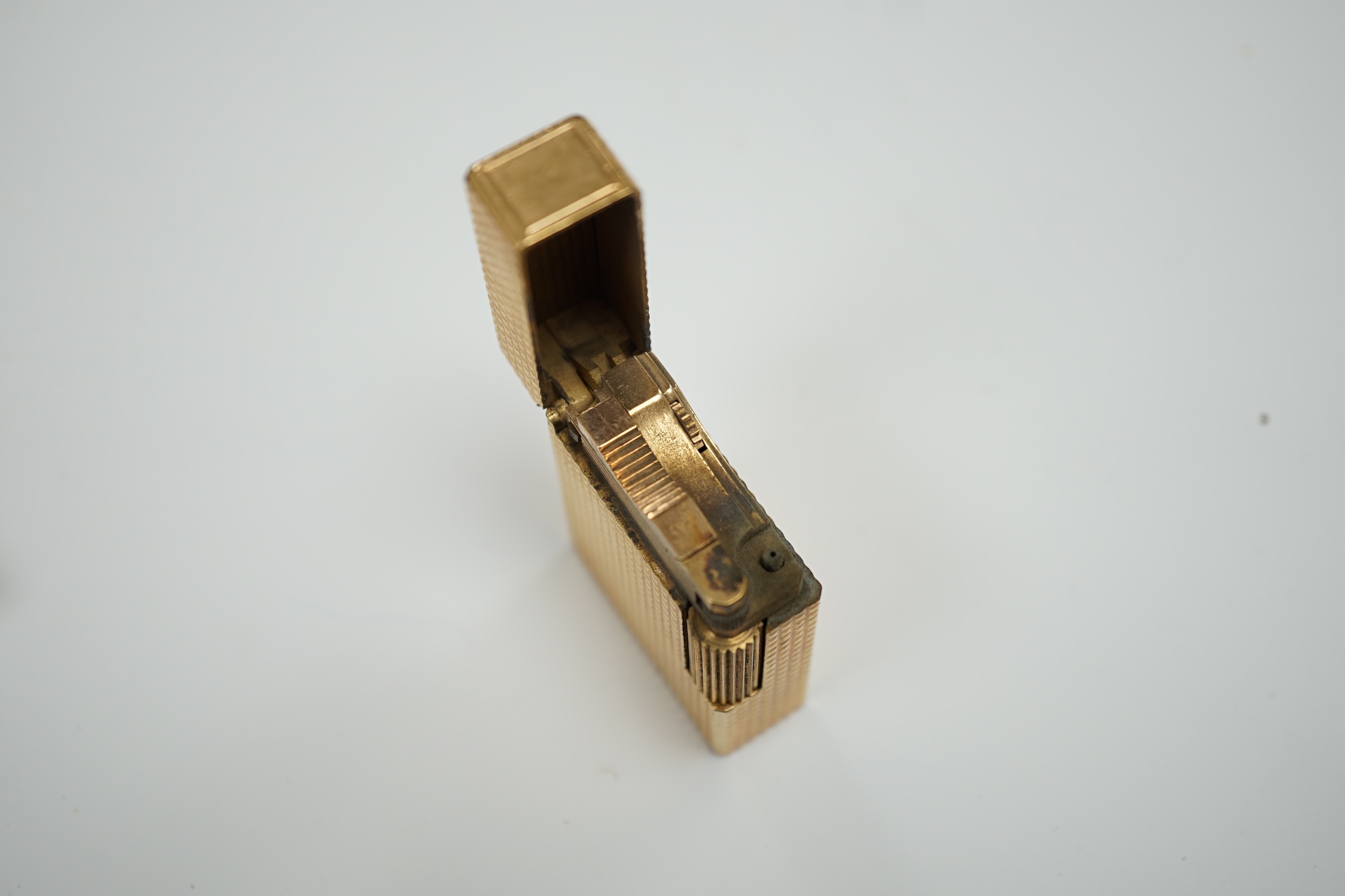 A cased gold plated Dupont lighter with booklet - Image 2 of 3