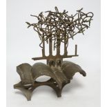 Geoffrey Dudley (1918-1986), bronze, 'Smoke over The Black Country', 33cm