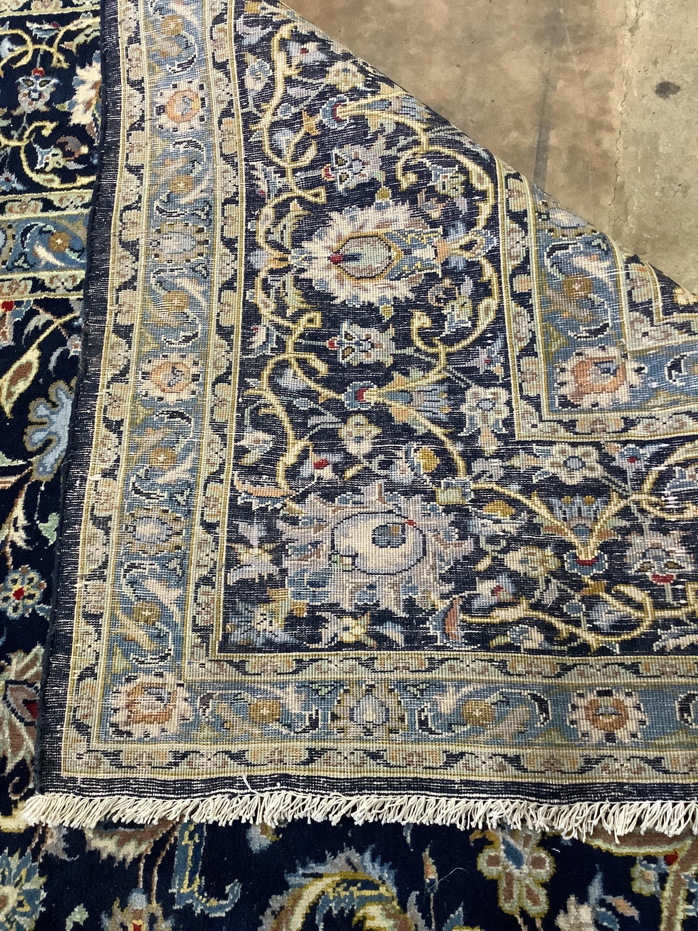 A North West Persian blue ground carpet, 344 x 276cm - Image 3 of 3