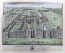 George Virtue (1798-1868) for William Perry, coloured engraving, A view of Penshurst Place in the