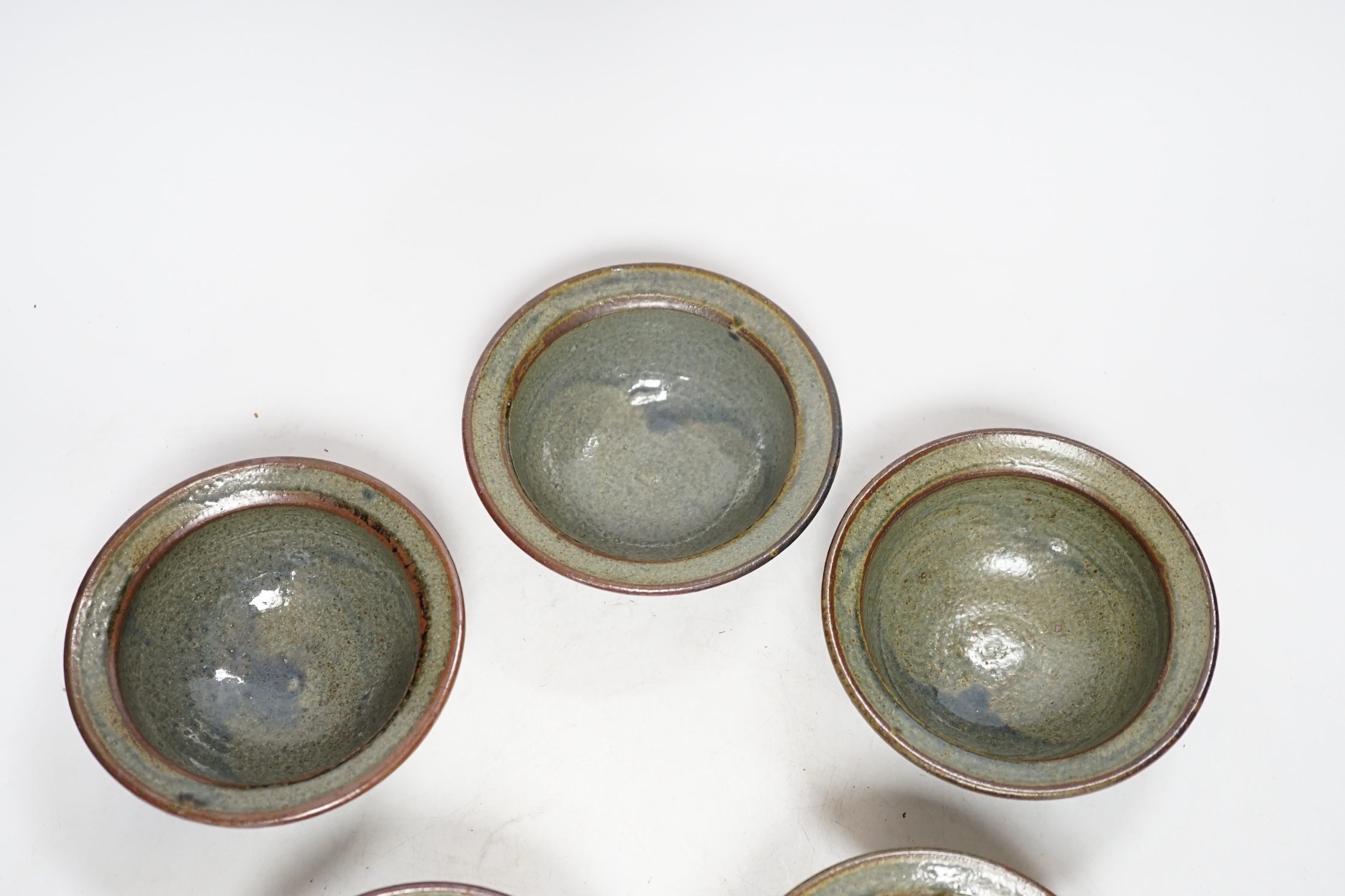 Five Studio pottery bowls, with Henry Hammond Potter's stamp to base - Image 2 of 5