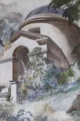 Iain Langland (20th. C), watercolour, 'Chiswick House', signed and dated 1950, inscribed in ink