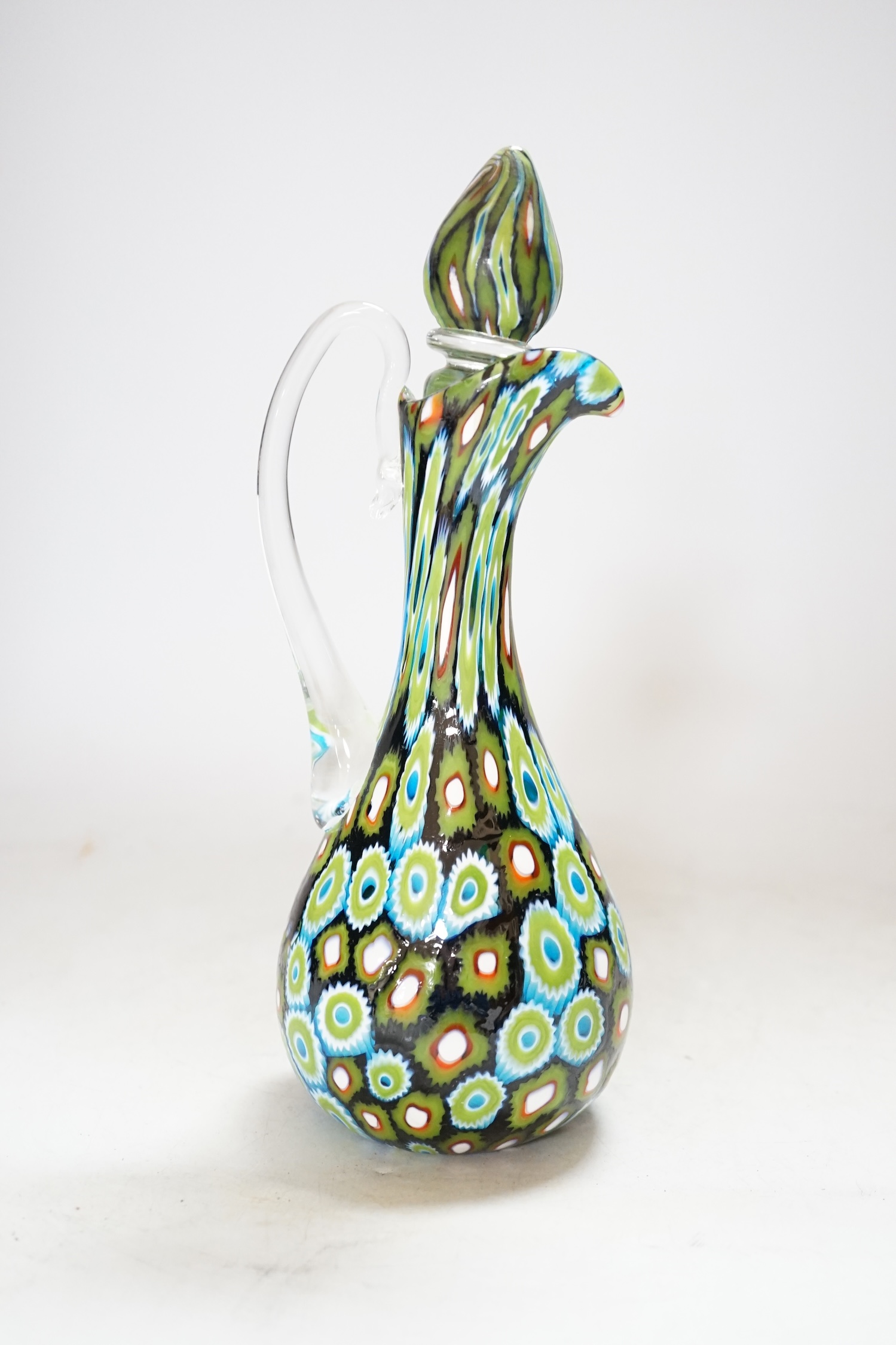 ** ** A Murano glass Murrine carafe and stopper, unsigned, 23cmPlease note this lot attracts an - Image 7 of 11
