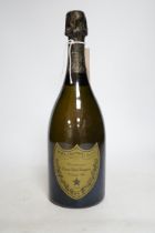 A boxed bottle of Moët et Chandon Dom Perignon 1985 champagne