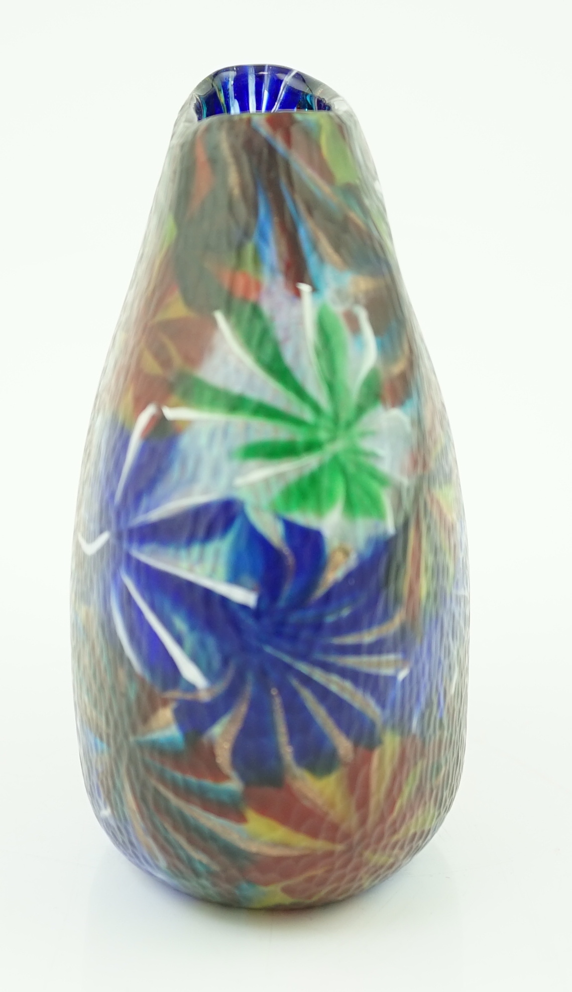 ** ** After Pollio Perelda (1915-1984). A Murano glass Murrine Stellato vase, with star shaped - Image 2 of 9