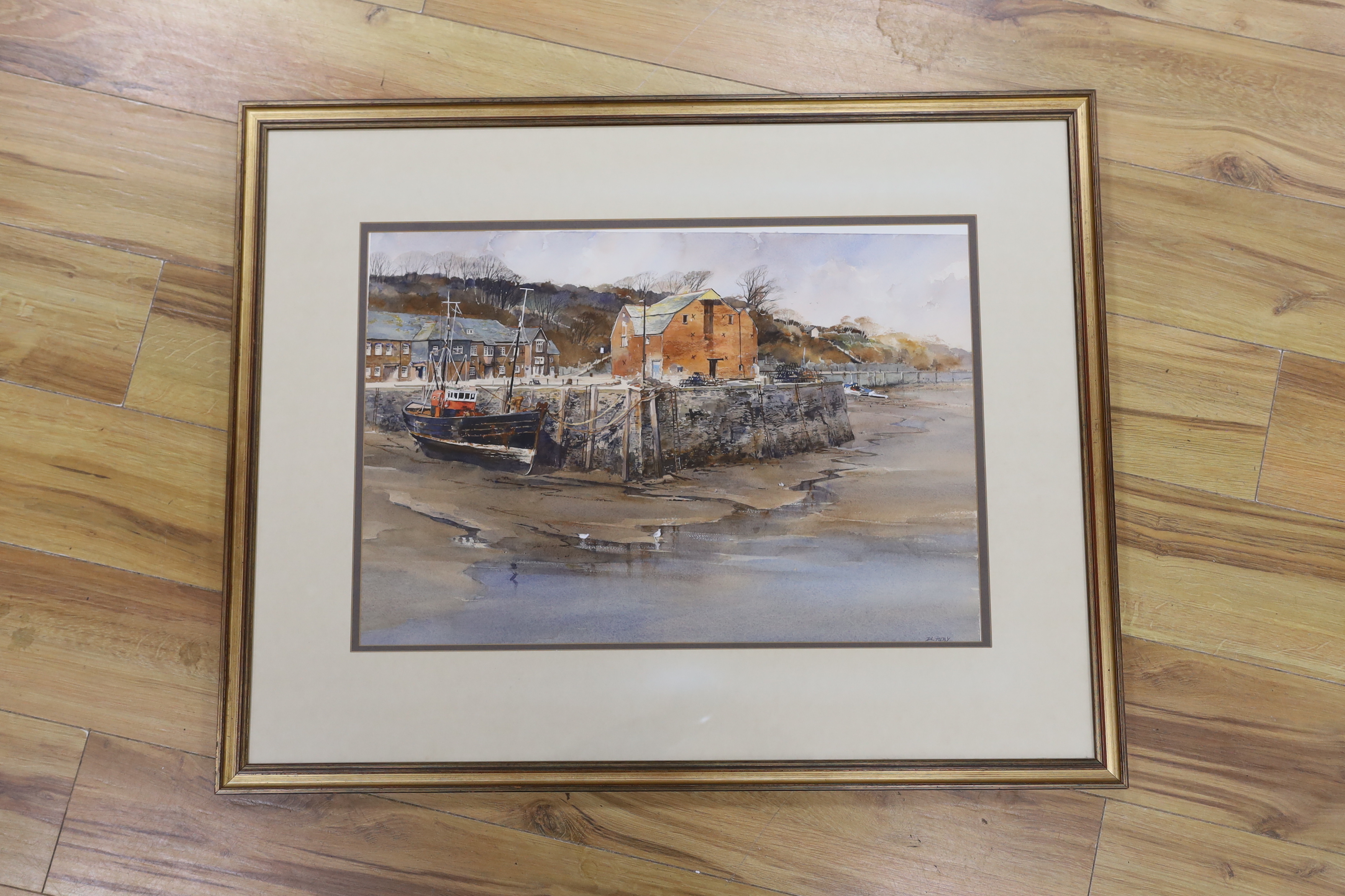 Deborah Tilby (Canadian), watercolour, Padstow harbour, signed, 41 x 61cm - Image 2 of 3