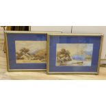 S. L. Appleton, pair of watercolours, Mountainous landscapes, each signed, 30 x 45cm