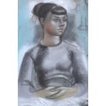 Sidney Horne Shepherd (1909–1993), pastel, Study of a girl, signed, 45 x 29cm