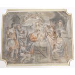 Manner of Jacopo Bassano (Italian, 1510-1592), old master, pencil and charcoal, ‘Nativity’,