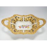 A 20th century Meissen outside decorated two handled dish, 36cm