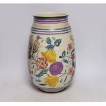 A large Poole pottery vase, 33cm high