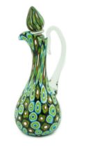 ** ** A Murano glass Murrine carafe and stopper, unsigned, 23cmPlease note this lot attracts an