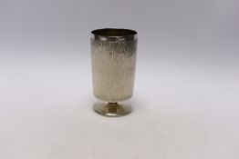 An Elizabeth II textured silver goblet by Adrian Gerald Benney, London, 1968, height 12.6cm, 11.