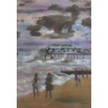 Goodman, oil on canvas, ‘West Pier’, signed, 35 x 24cm