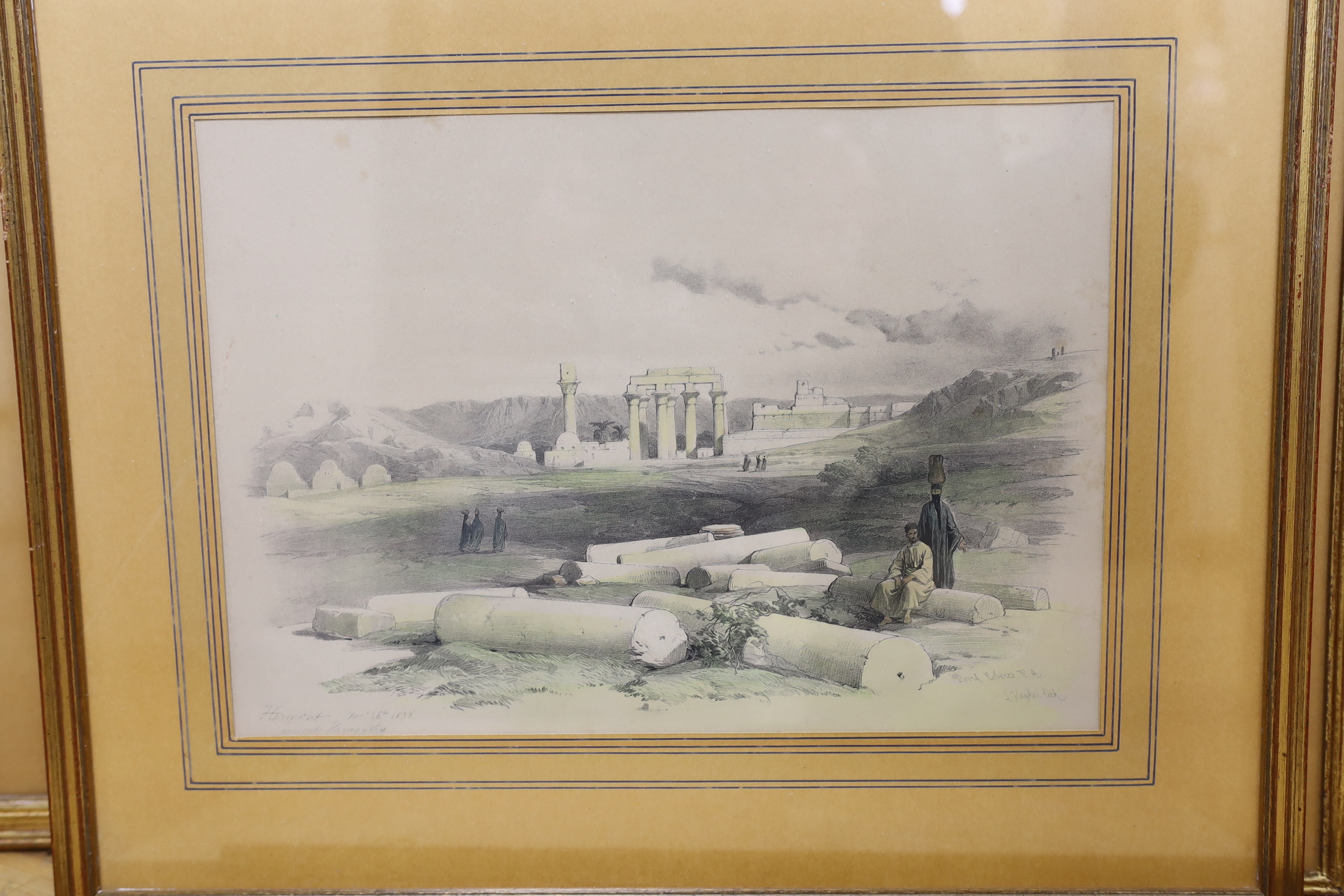 David Roberts RA (Scottish, 1796-1864), six colour lithographs, including ‘Part of the ruins of a - Image 4 of 7