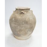 A Chinese pottery jar, Tang Dynasty, 20.5cm high