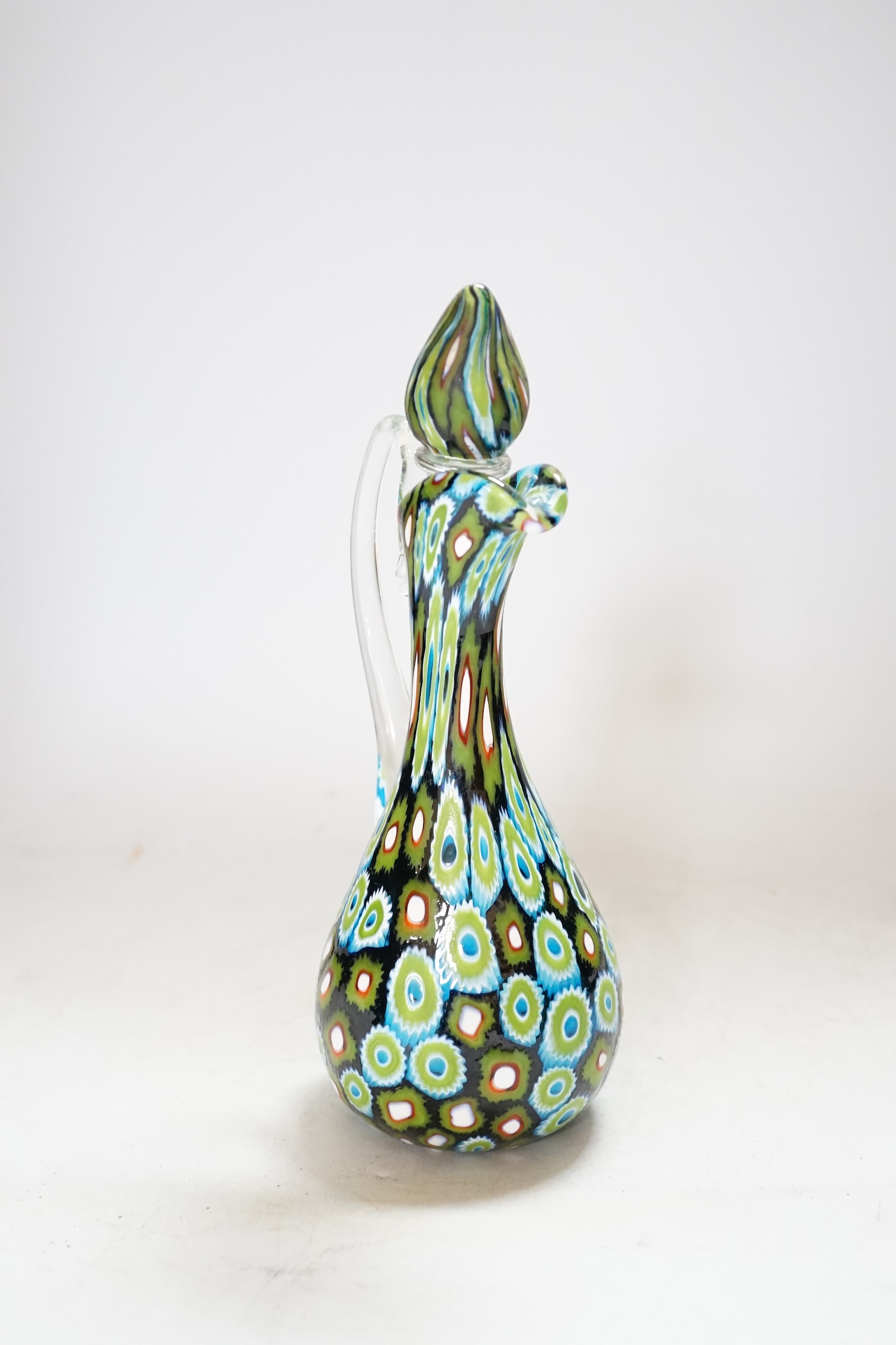 ** ** A Murano glass Murrine carafe and stopper, unsigned, 23cmPlease note this lot attracts an - Image 8 of 11