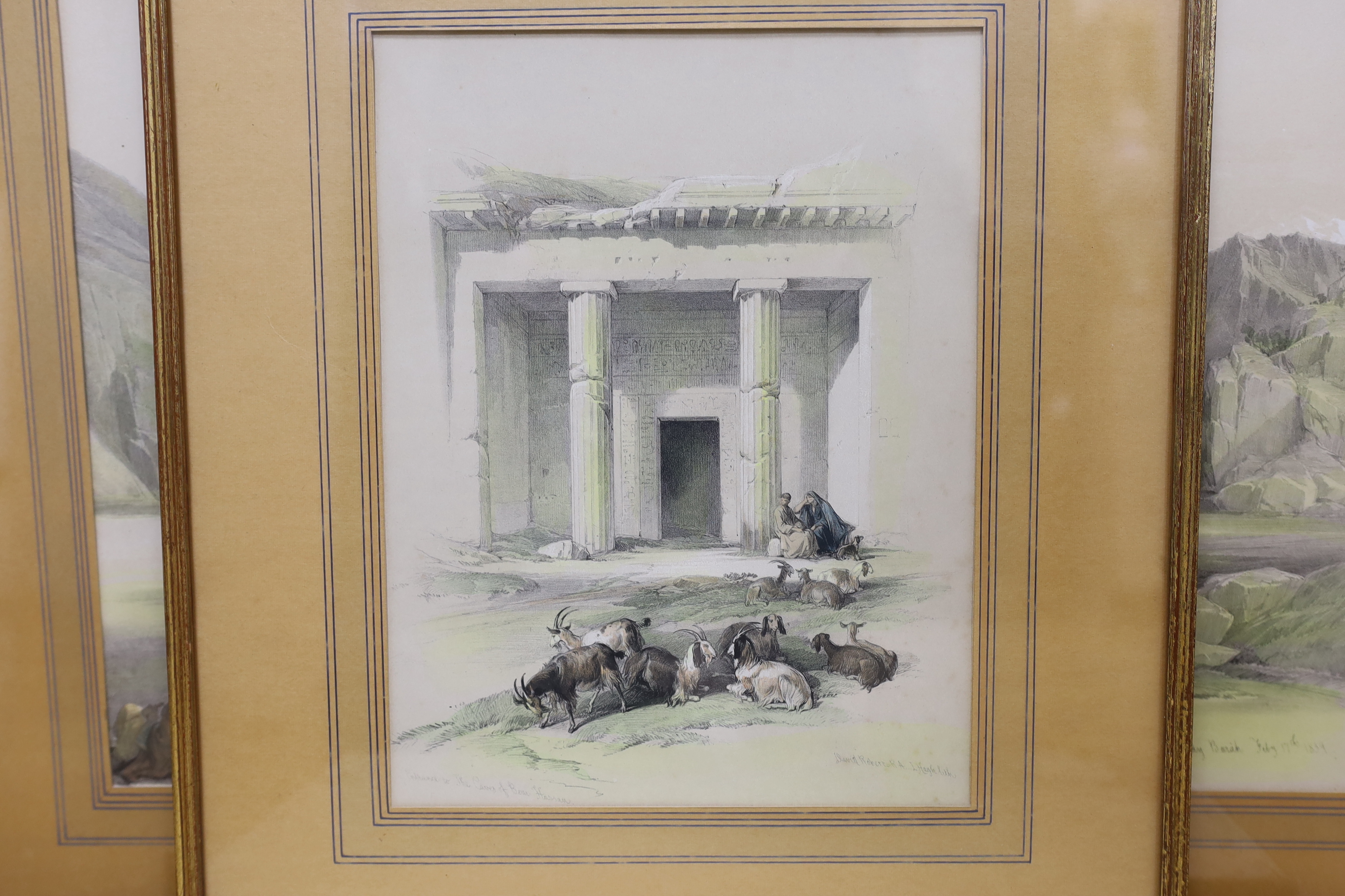 David Roberts RA (Scottish, 1796-1864), six colour lithographs, including ‘Part of the ruins of a - Image 6 of 7