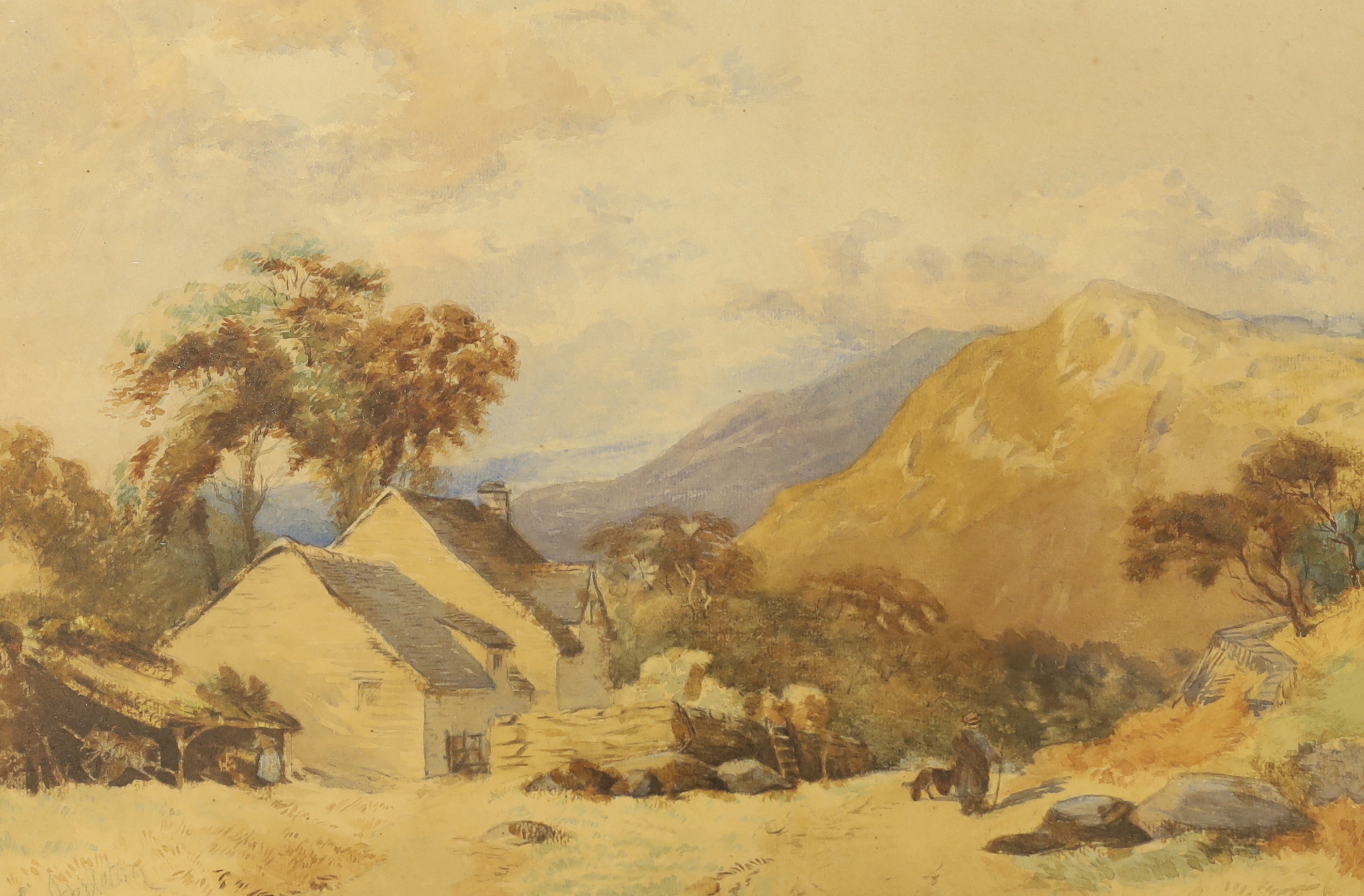 S. L. Appleton, pair of watercolours, Mountainous landscapes, each signed, 30 x 45cm - Image 3 of 3