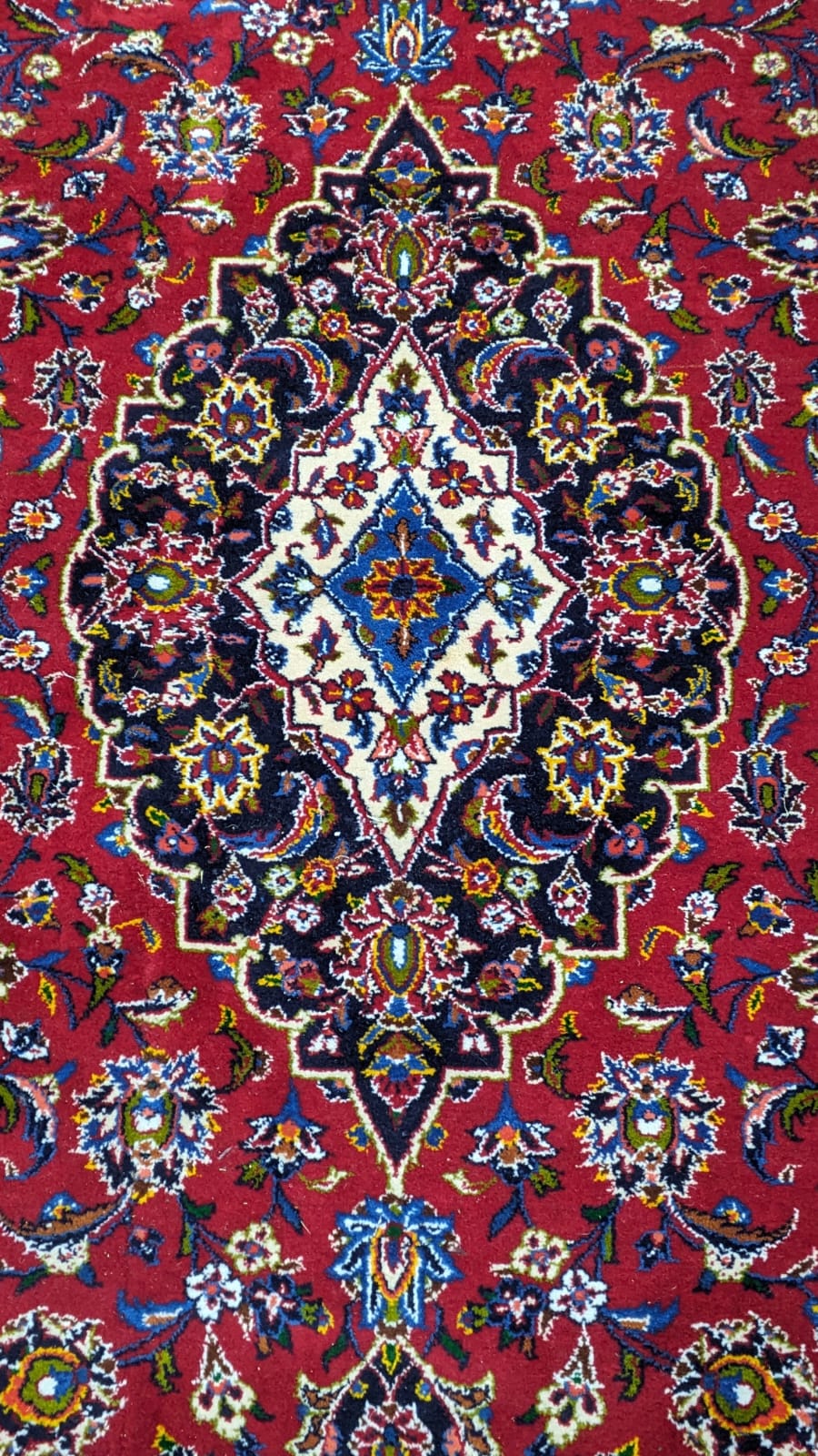 A Tabriz burgundy ground carpet, 292 x 216cm - Image 2 of 3
