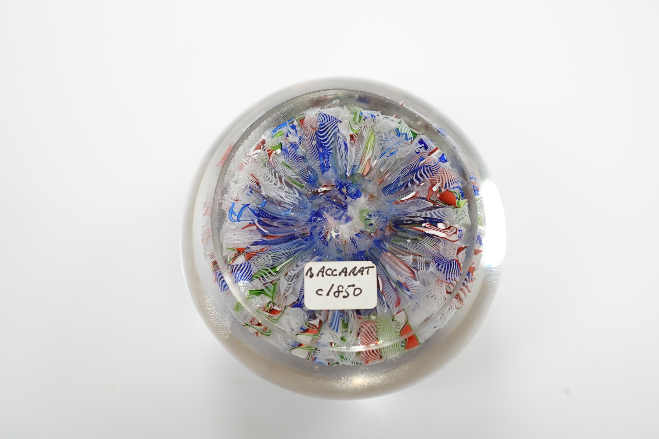 A Baccarat scrambled glass paperweight, 7.5cm in diameter - Image 3 of 3
