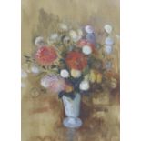 Diana Lowenstein, watercolour and pastel, 'Vase with flowers 1959', Upper Grosvenor Galleries
