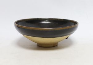 A Chinese Jian ware large bowl, Song dynasty, 18cm diameter