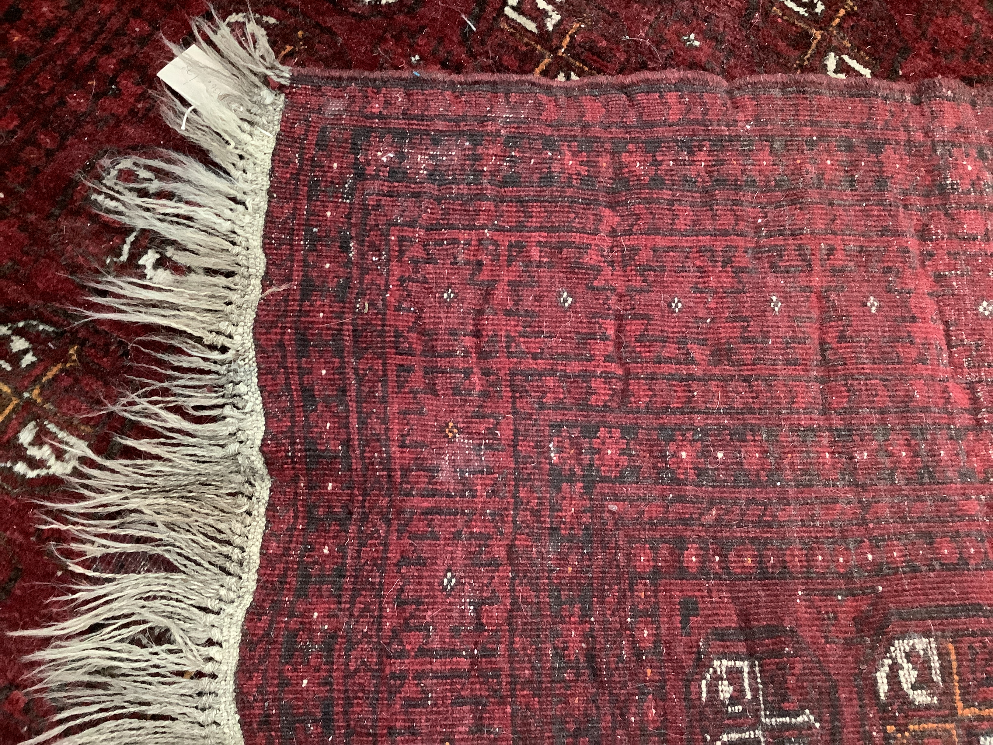 A Bokhara red ground carpet, 240 x 156cm - Image 3 of 3
