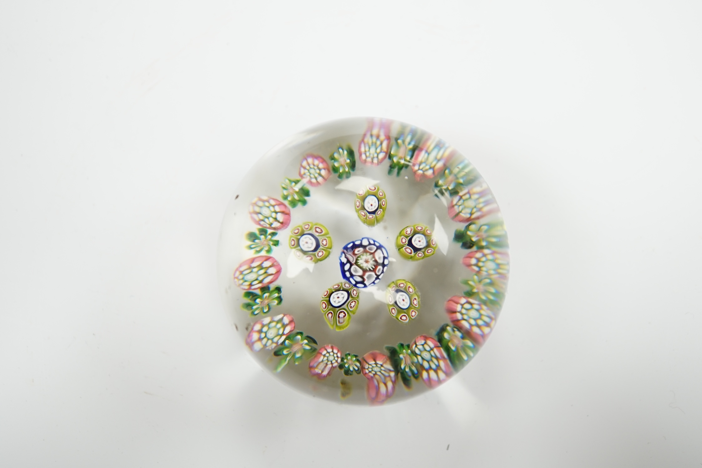 A St Louis millefiori glass paperweight, 7.5cm in diameter - Image 2 of 5
