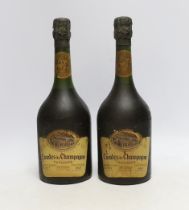 Two bottles of 1971 Taittinger champagne