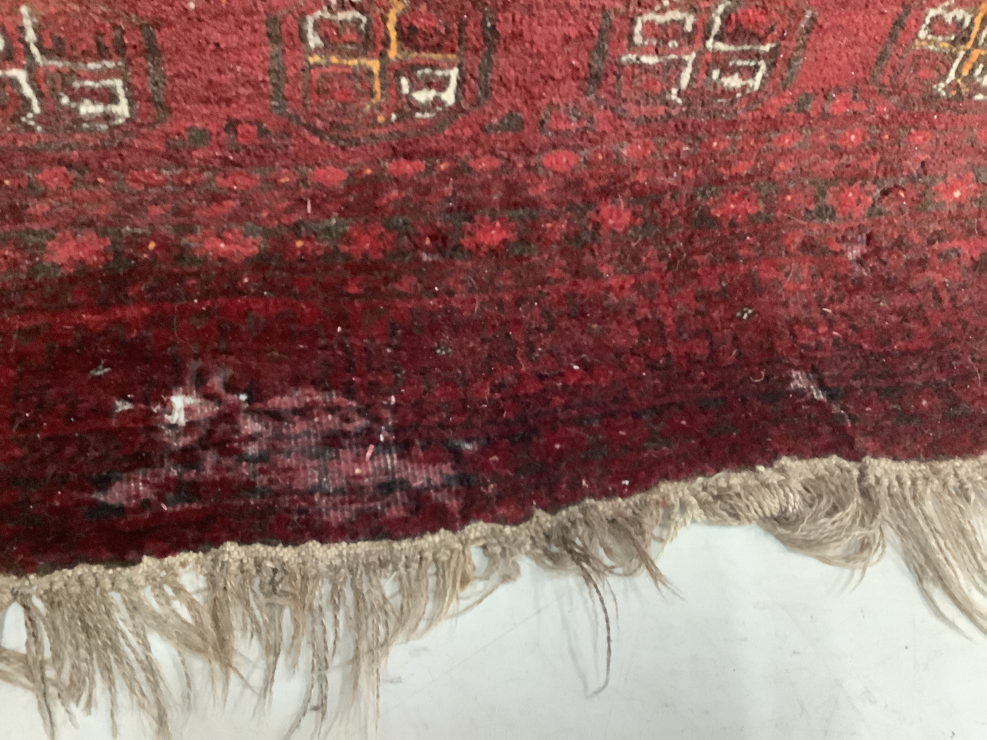 A Bokhara red ground carpet, 240 x 156cm - Image 2 of 3