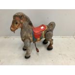 A tinplate hobby horse 'Mobo', height 74cm.