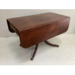 A Regency mahogany Pembroke breakfast table, width 112cm, depth 58cm, height 70cm