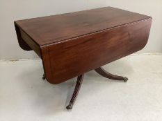 A Regency mahogany Pembroke breakfast table, width 112cm, depth 58cm, height 70cm