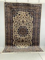 A Meshed ivory ground carpet, 294 x 196cm