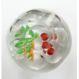 A St Louis glass facetted paperweight, 7cm in diameter