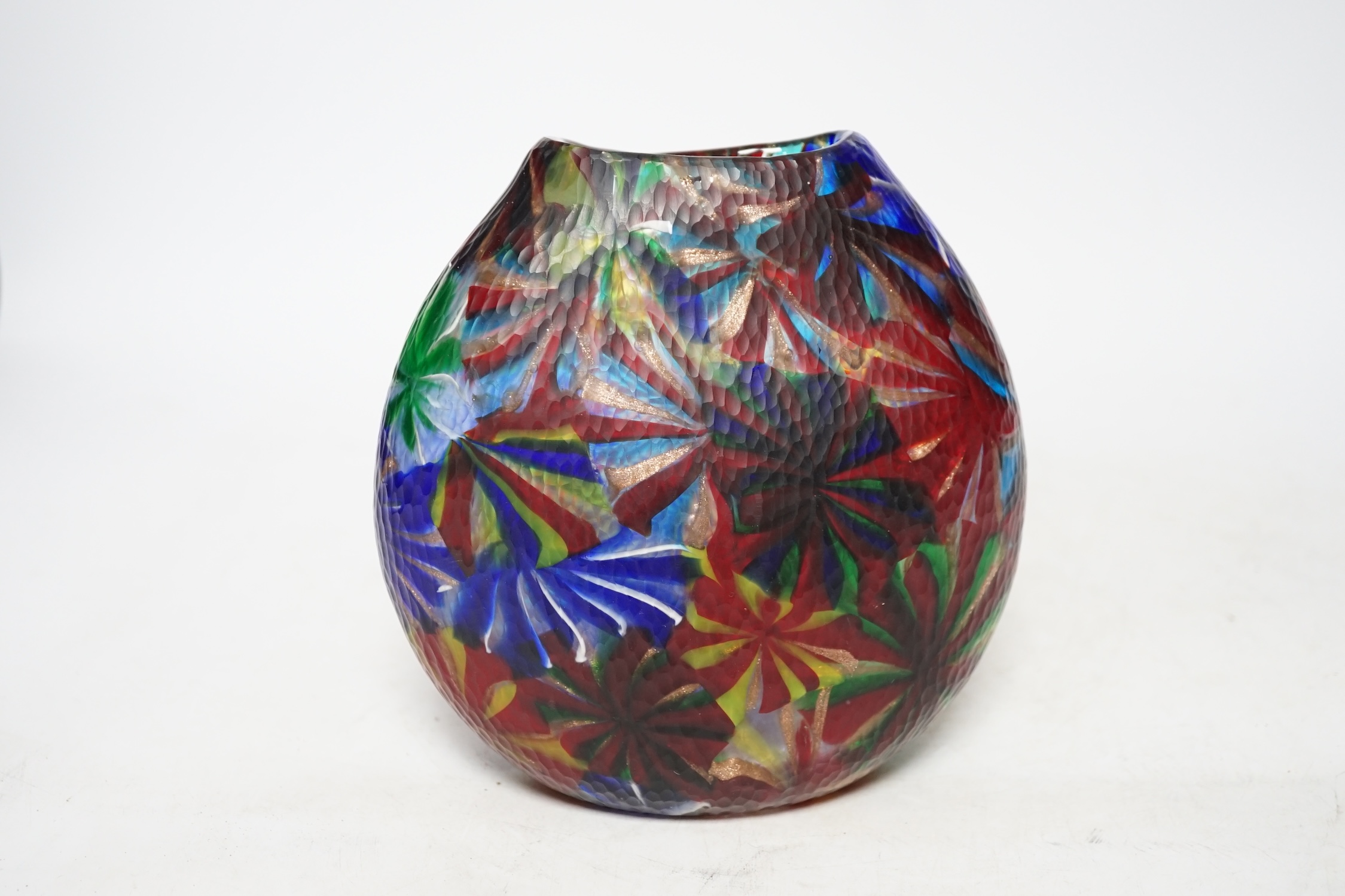 ** ** After Pollio Perelda (1915-1984). A Murano glass Murrine Stellato vase, with star shaped - Image 8 of 9