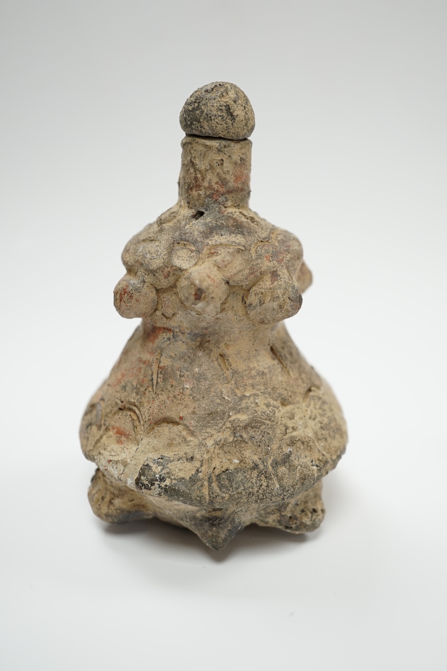 A Chinese turtle vessel and stopper, Tang or later, 11cm high - Image 3 of 5