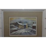 Keith Burtonshaw (1930-2008), watercolour, 'Winter morning', signed, 17 x 25cm