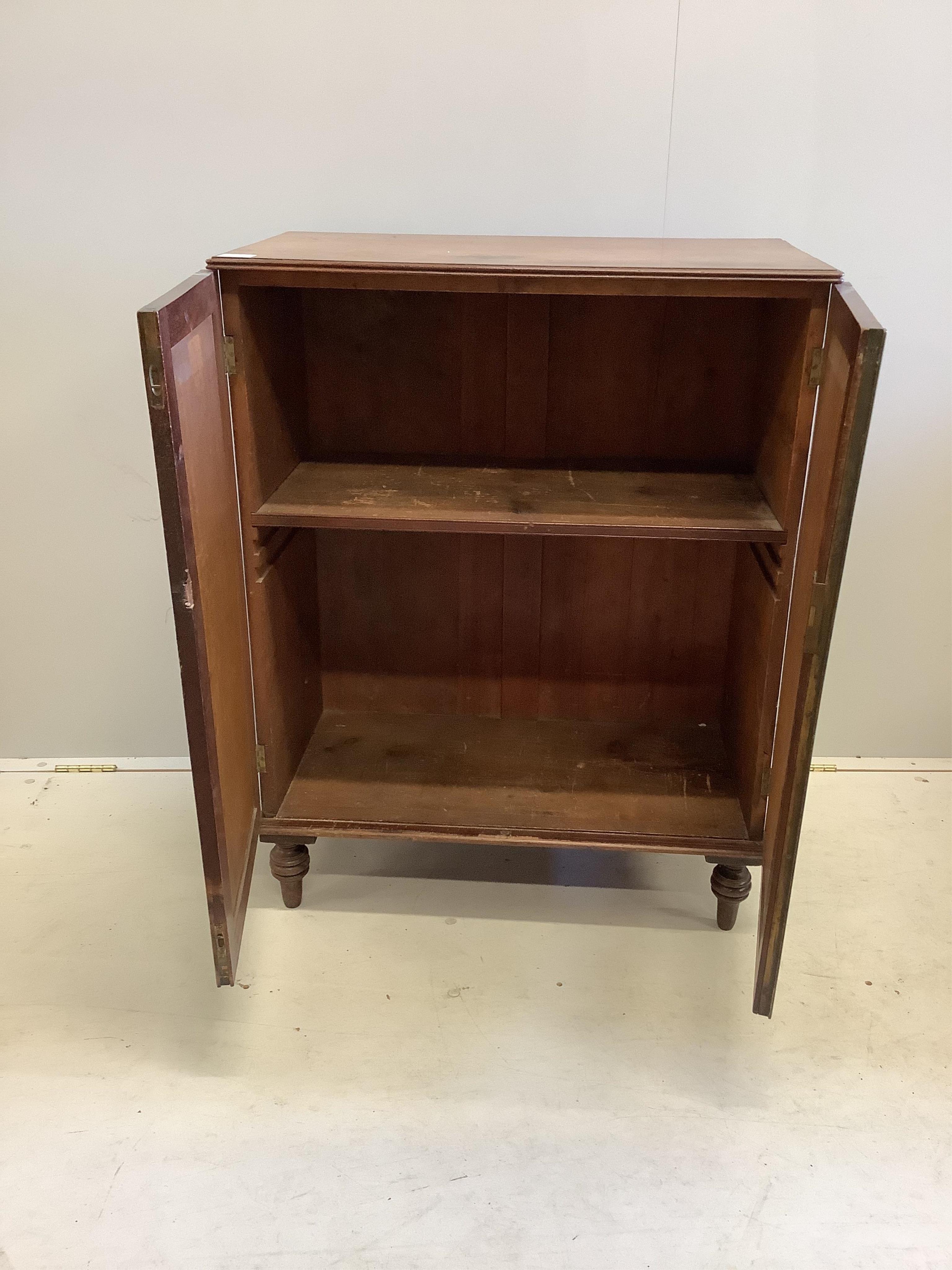 A Regency mahogany two door side cabinet, width 74cm, depth 41cm, height 95cm - Image 3 of 3