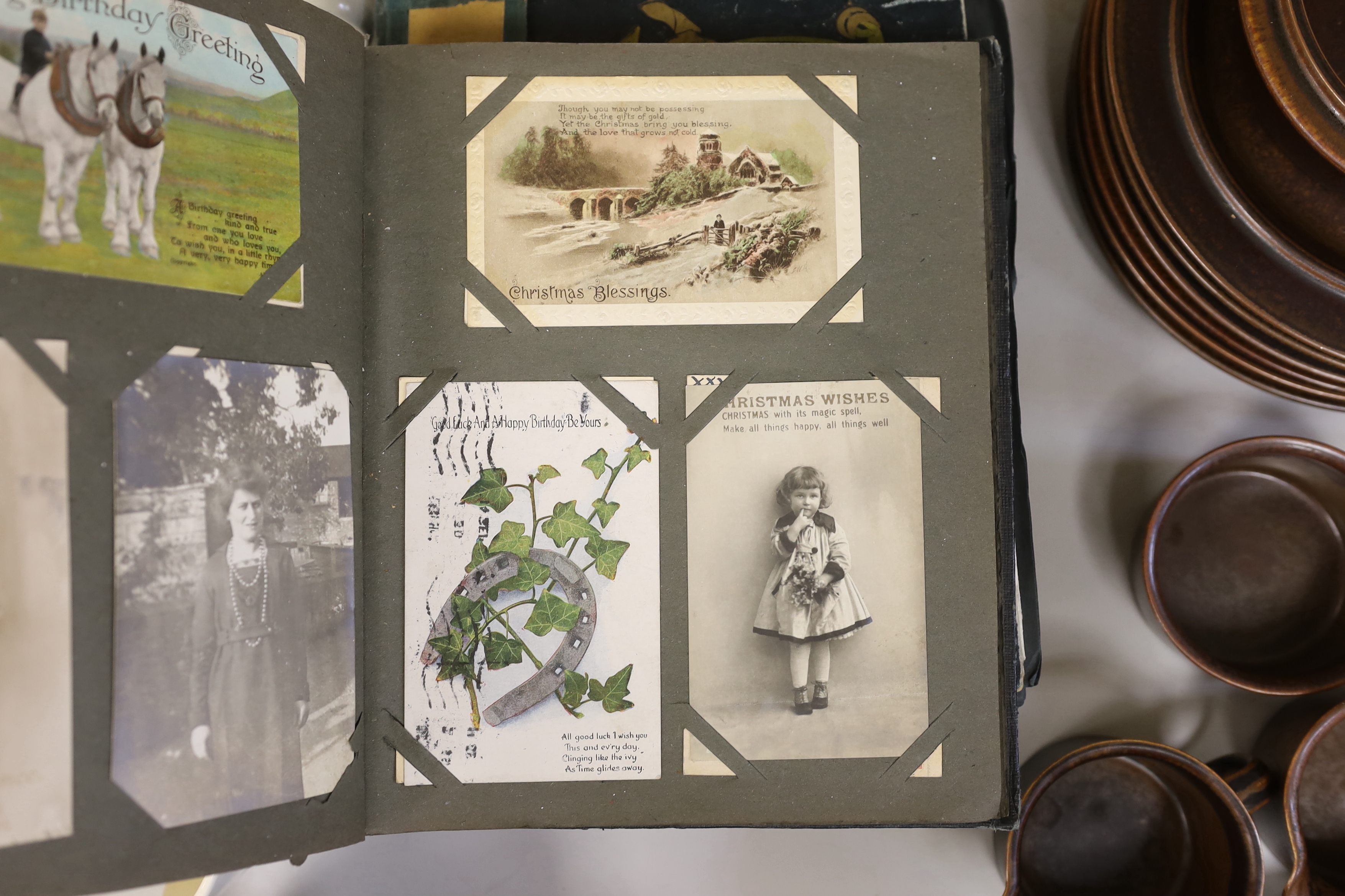 Three albums of postcards, mostly topographical examples - Image 3 of 5
