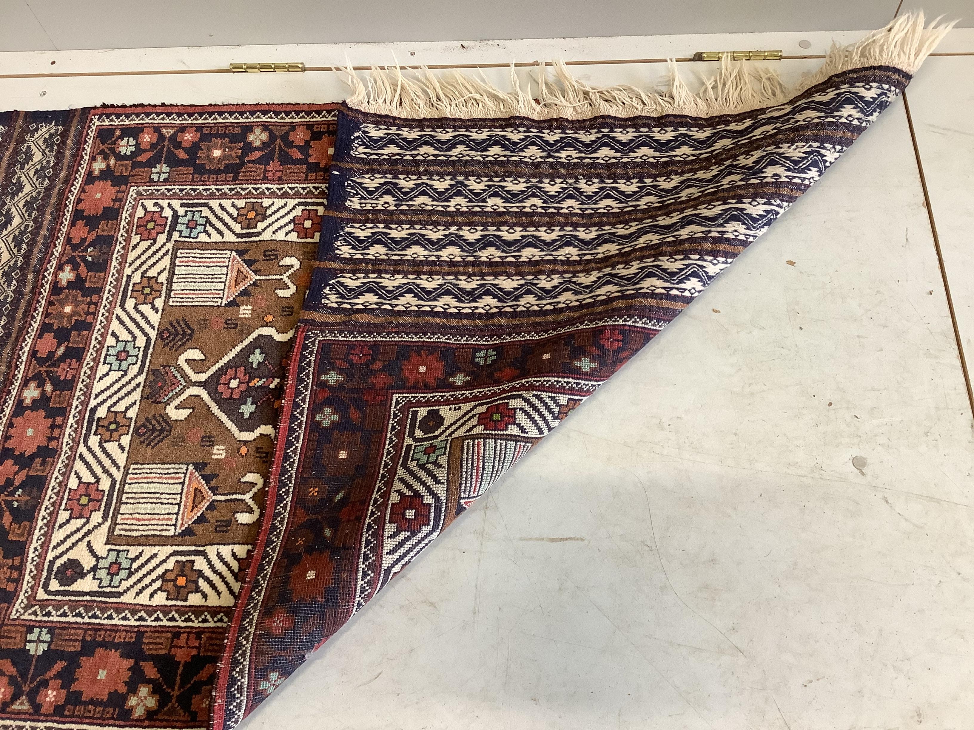 A Turkish polychrome geometric rug, 150 x 85cm - Image 2 of 2