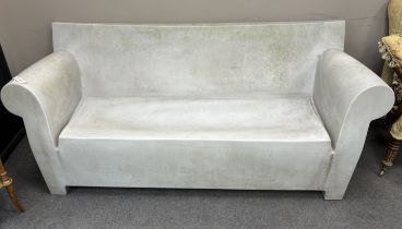 Philippe Starck for Kartell Furniture, a Bubble Club outdoor sofa, width 190cm, depth 68cm, height