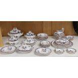 A Victorian Staffordshire child's dinner service