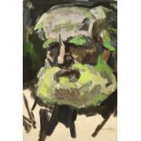 Emanuel Levy (1900-1985), watercolour, Bearded man, signed, 53 x 37cm