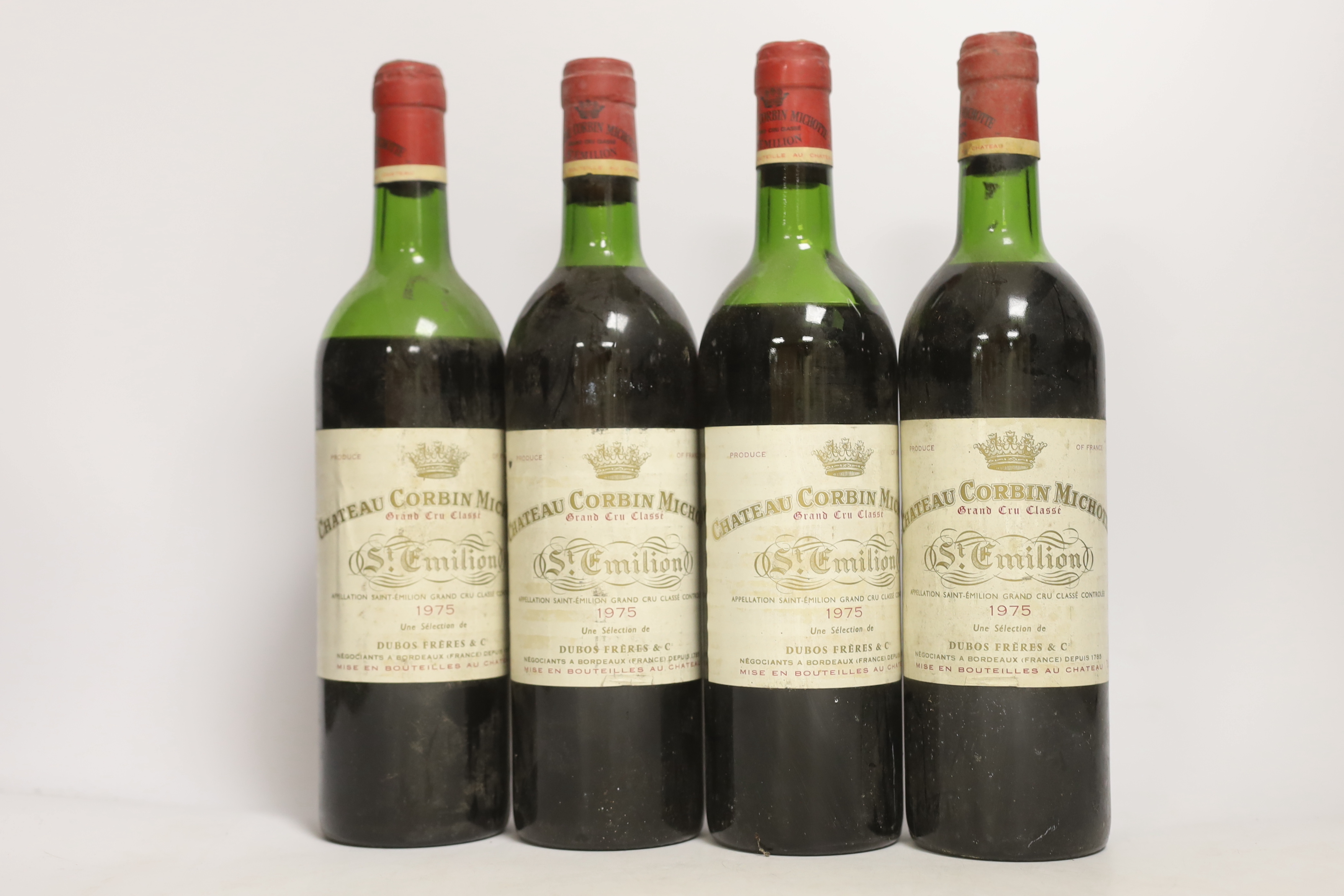 Four bottles of Chateau Corbin Michotte, St. Emilion, 1975 and five bottles of Beaune Toussaints 1er - Image 2 of 6