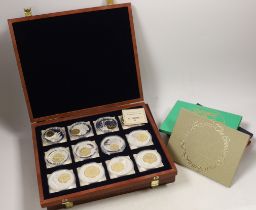 Six Royal Mint British coin proof sets, 1970s, 3 cases of 'British banknotes', commemorative