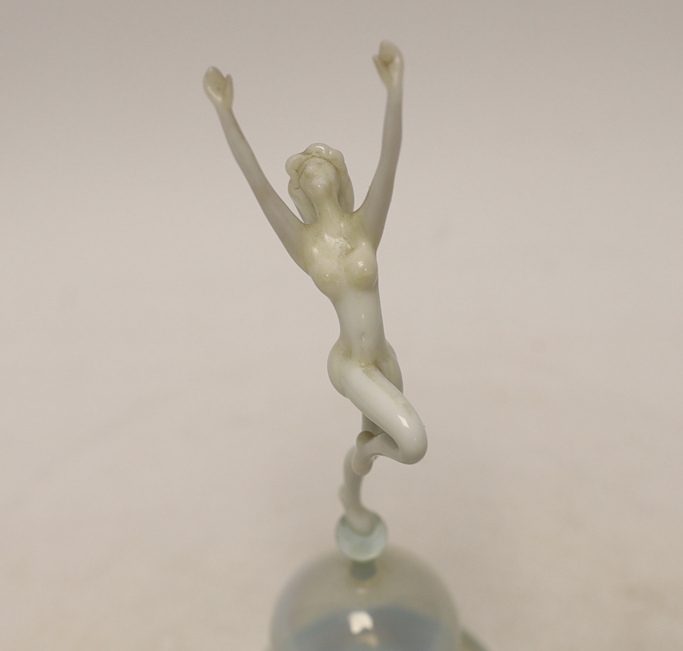 An Art Deco opalescent glass dancing figure, possibly Italian - Image 2 of 3